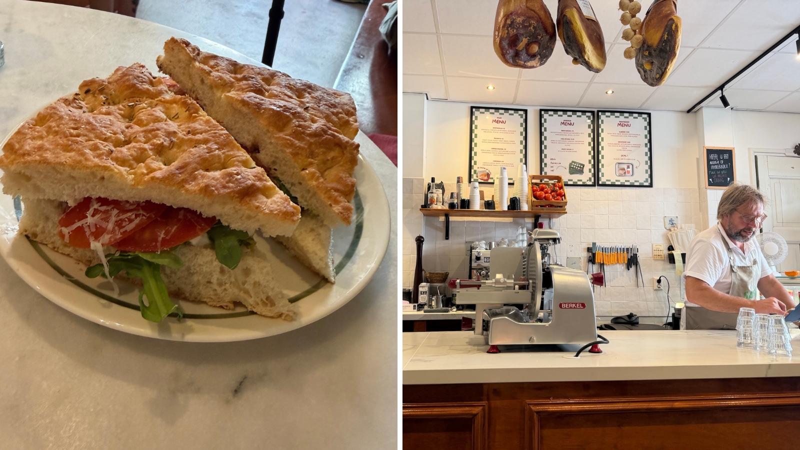 Sam's Focacia, op de foto niet Sam :)